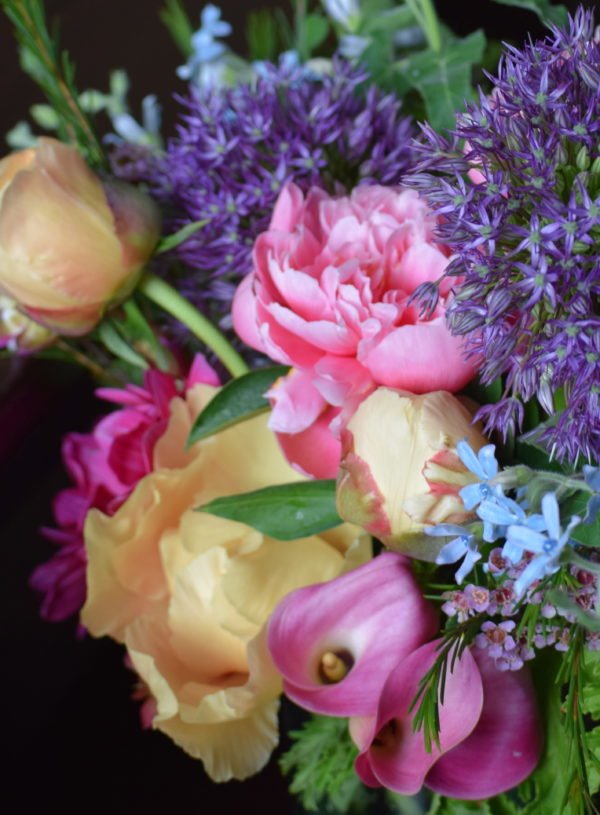 bursting birthday floral